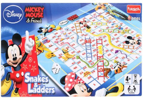 Funskool- Mickey Mouse & Friends Snakes And Ladders